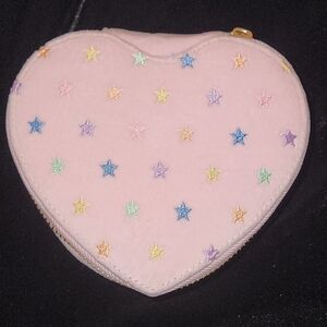 Stoney Clover Lane Park & Beach, Velour Pink Heart Case with Multicolor Stars